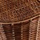 Picnic basket, with a double cover, reinforced, 37 × 25 × 28, rattan