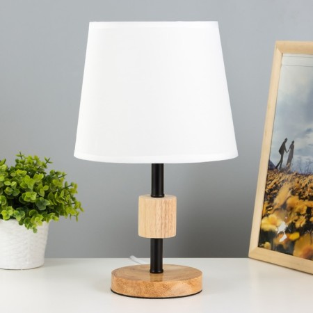 Table lamp "SORD" E27 40W light wood 21x21x38 cm Risalux