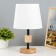 Table lamp "SORD" E27 40W light wood 21x21x38 cm Risalux