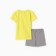 Set for a boy (T -shirt/shorts), yellow/gray color, height 86 cm