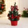 Christmas tree decor "festive" bow cage, 10x17 cm, red