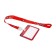 Badezh horizontal, external 100 x 80mm, internal 52 x 82mm, tape 42 cm, anime