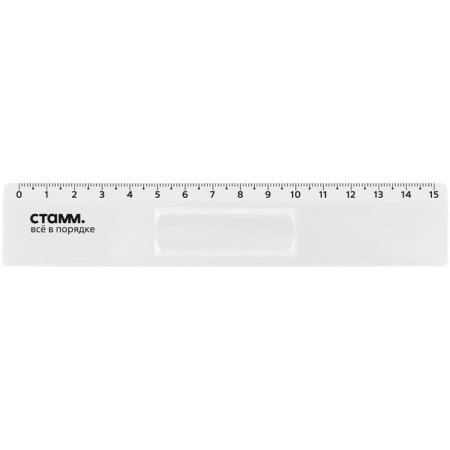 Line 15 cm Istanm, plastic, with a lens, transparent, colorless, euro suspension