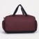 Sports bag with lightning, shoe department, external pocket, burgundy