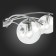Ceiling EVOLUCE lamp. Sle102602-08. Ratella. 8x40 watts, E14, 90x90x23 cm, chromium color