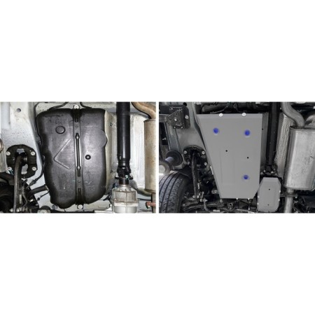Fuel tank protection for EXEED VX RKPP 4WD 2021-V., 3 mm aluminum, with fasteners-2