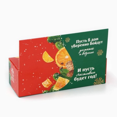 New Year! Gift set “Warm up this winter”, two creamy honey and jam with cones, 3 x 30 g-4