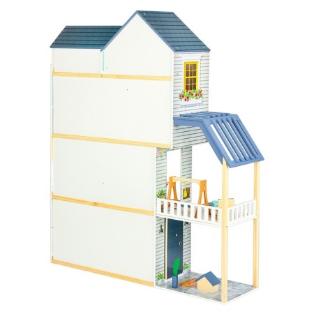 Duke Paramo Doll Wooden "Madelin Avenue", four -story, with furniture-20