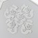 Decor "Snowman" silver 4.5x6 cm set 5 pcs foam glitter
