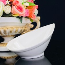 Салатник овальный Lenardi Bianco, фарфор, длина 23 см