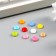 Buttons plastic for creativity 2 punctures "colored buttons" set of 100 pcs 0.6x0.6 cm