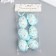 Decor Easter suspension "Egg with flowers and patterns" set 6x4 cm