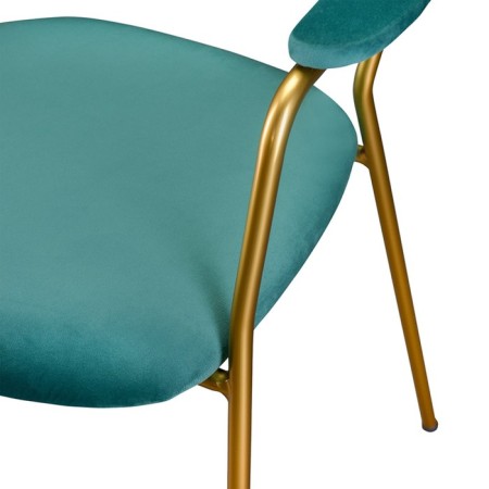Eirill chair, 530 × 590 × 770 mm, velor, dark green color-14
