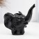 Kashpo - Vase "Elephant" Black, 13x12x15cm