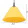 Susage "cone" 1x15W E27 Model: BR 00269 Black/yellow 25x25x15cm