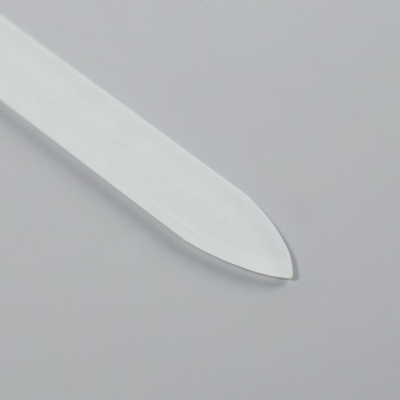 Nail glass for nails, 14 cm, in case, transparent/silver color-4