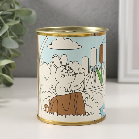 Pigger Bank Metal Children's Coloring "Nature"-1