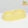 Bamboo double bamboo, 23.5 x 13 x 5 cm, yellow