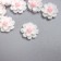 Coboson "Flower", white color 1.3 cm