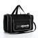 Sports bag with lightning, 3 outer pockets, long belt, black color