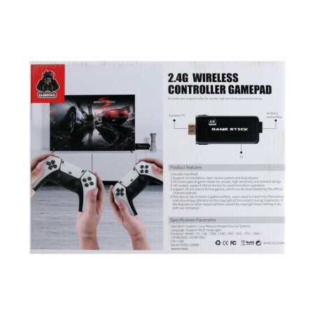 Game console M8PRO, 8/16/32 bits, 64 GB, HDMI, Microsd, 2 wireless joysticks, black 99404-9