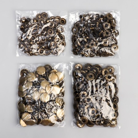 Installation button, alpha (S-shaped), iron, d = 15 mm, bronze color-4