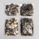 Installation button, alpha (S-shaped), iron, d = 15 mm, bronze color