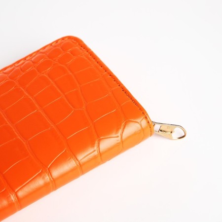 Women's wallet with lightning, orange color-2