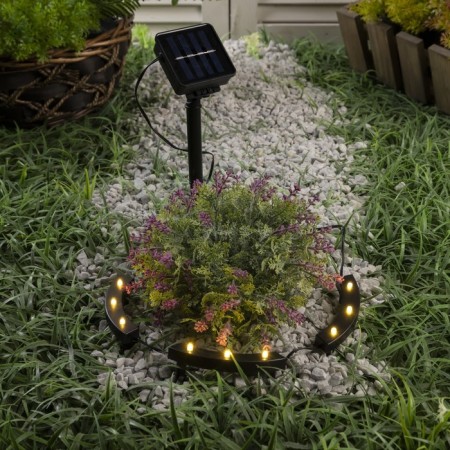 Garden lamp on the sunny battery "Hoop", 9 LED, glow warm white-2