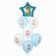 Bouquet of balls "Festive dog", latex, foil, set: 7 pcs., Mix