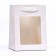 Gift package, with a window, 20 x 15 x 10 cm, white