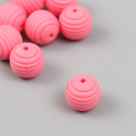 Busina Silicon "Round with a beam" Pink d = 1.5 cm