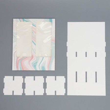 Box for 8 sweets and chocolate with cells, confectionery packaging, “fluid” 18 x 18 x 4 cm-5