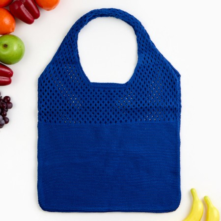 ALOSKA 38 x 62 cm, handle 22 cm, cell 0.5 cm, blue-3