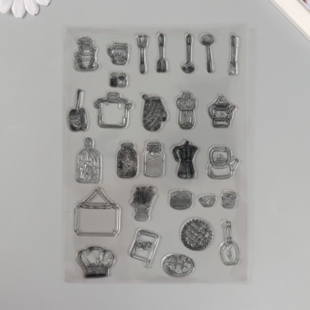 Stamp for creativity Silicon "Cook" 14.5x20 cm-2