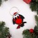 Herbal toy Bilateral "Bullfinch on a branch", 9x6 cm