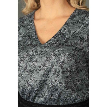 Women's dress, size 60, gray color-7