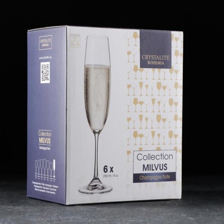 Set of champagne milvus champagne, 250 ml, 6 pcs-1