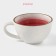 Cup porcelain shade "Cosmos", 250 ml, red color