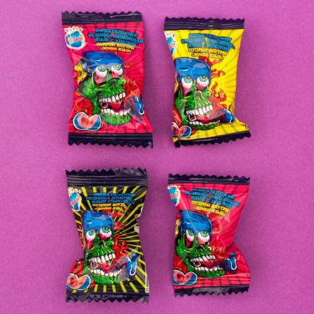 Chewing gum "zombie tongue" Coloring tongue, 4.5 g-2