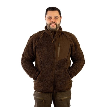 Men's sweatshirt Pride manchester, fleece, brown, rr 52-54 growth 170-176-5