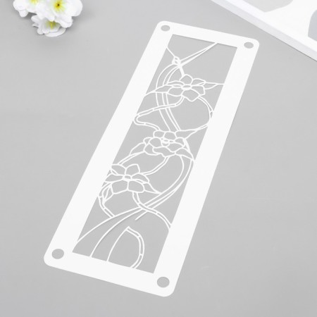 Stencil-viger "Flowers" 11x32 cm-2
