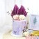 A set of "feather", a set of 2 pcs, a purple color