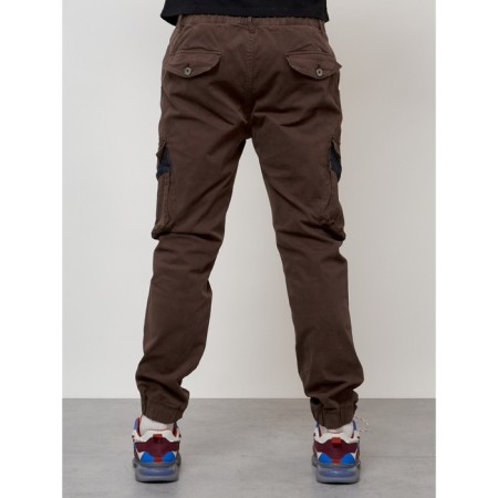 Cargo jeans men, size 50-52, brown color-7