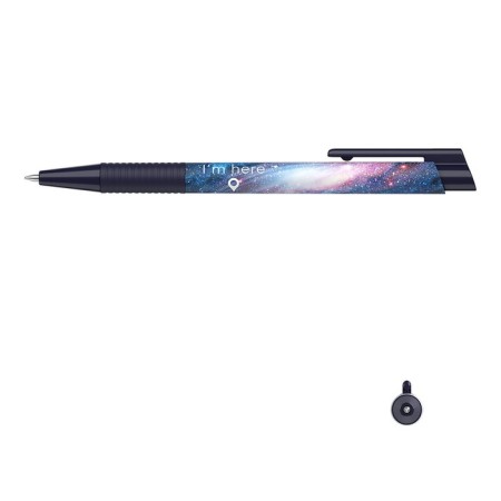 Handle Ball machine gun. Erichkrause Colortouch Space, node 0.7 mm, flu, blue ink-4