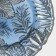 Glass dessert “Arabis”, D = 21.5 cm, Blue color