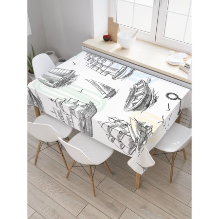 The tablecloth “Sailor’s dream”, rectangular, Saten, size 145x180 cm