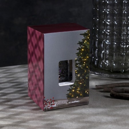 LED figure “Lantern with Santa Claus” 7.6 × 13.5 × 3.2 cm, plastic, sparkles, batteries AG13x3, glow warm white-3