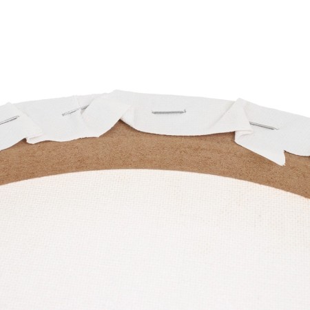 The canvas on the subframe is round D-30 cm, cotton 100%, acrylic soil, 1.5*30 cm, fine-grained, 280g/m²-2