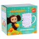 Mug 230 ml, in a set with paints and brush “Cheburashka”, glass